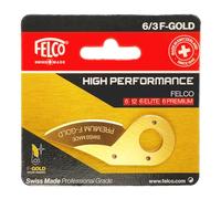 FELCO 6/3 F-Gold Replacement Blade with F-Gold Antifriction Coating, Precise and Effortless Cut, Hardened Steel, Compatible with FELCO Model 6 and 12