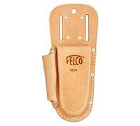 Felco 910 Plus leather holster for secateurs - Loop and clip with side pocket