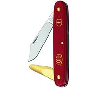 FELCO All Purpose Budding Knife Knife Model 39110 32mm Brass Bark Opener 51mm Stainless Blade Nurseries Gardening Grafting Forestry Planting Olive Grove Vine Yard Made in Switzerland