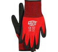 Felco Knitted Gardening Gloves with Nitrile Coating - M