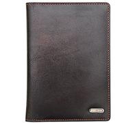 Felda Genuine Leather Passport Holder - RFID Protection and 6 Card Slots - Brown