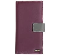 Felda Womens Genuine Soft Leather Purse - RFID Protection and Credit Card Holder - Purple Multi