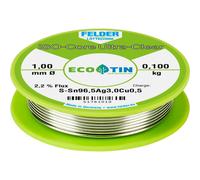 Felder 51761010 ISO-Core Solder Reel Sn96.5Ag3Cu0.5 1mm Lead-Free ...