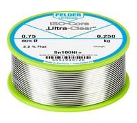 Felder ISO-Core Ultra-Clear Lead-Free Solder 0.75mm 0.25kg