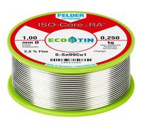 Felder ISO-Core RA Solder Lead-Free Sn99Cu1 0.250kg 1mm Reel 18941020