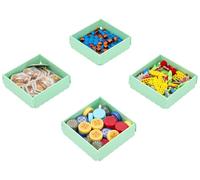 Feldherr 4 pcs value set FoldTray - Foldable token tray for board game accessories - space-saving token bowl - transports flat - for game materials and craft supplies