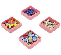 Feldherr 4 pcs value set FoldTray - Foldable token tray for board game accessories - space-saving token bowl - transports flat - for game materials and craft supplies
