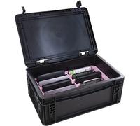 Feldherr ESD Eurobox for 2.5" Hard Drives - 10 Compartments | Antistatic Foam | Data-Safe Storage & Transport | Made in Germany
