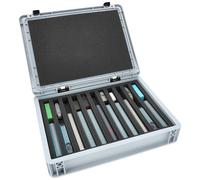 Feldherr Eurobox 40 x 30 cm Set for model railway - N scale - 11 compartments - foam insert for upright storage - compact transport for locomotives and wagons