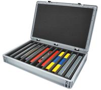 Feldherr Eurobox 60 x 40 cm Set for model railway - H0 scale - 11 compartments - foam insert for upright storage - compact transport for locomotives and wagons