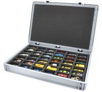 Feldherr Eurobox Set for 1:64 Scale Model Cars - Stackable Storage & Transport Box with Foam Insert for 42 Die-Cast Vehicles - Box Size 60 x 40 cm - Protection