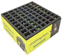 Feldherr foam insert compatible with Cyberpunk 2077: Gangs of Night City - The Board Game - Exclusive Edition + Side Gig Expansion - core game box - Protects miniatures