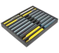 Feldherr Foam insert N gauge - standing - 9 slots for model railway - FS040A001