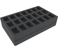Feldherr foam set compatible with 4L Really Useful Boxes - 42 miniatures, Really Useful Boxes:without box
