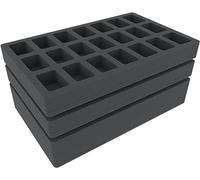 Feldherr foam set compatible with 9L Really Useful Boxes - 42 miniatures + tanks/monsters, Really Useful Boxes:without box