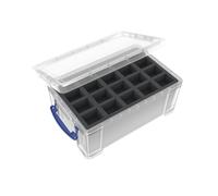 Feldherr foam set compatible with 9L Really Useful Boxes - 60 miniatures, Really Useful Boxes:Box 9 l included