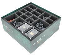 Feldherr Foam Set compatible with Warcrow Adventures - Game box insert - Store miniatures safely - Card holder - Better organized