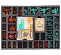 Feldherr foam set with Organizer compatible with HeroQuest (2021): Spirit Queen’s Torment + Prophecy of Telor - core game box - Protect miniatures, cards + dice
