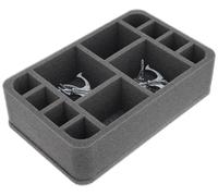 Feldherr foam tray compatible with High Elf Realms - 12 Compartments - Safely store and transport up to 12 models of the High Elf Realms - HS075A041