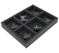 Feldherr foam tray compatible with High Elf Realms - 6 Compartments - Safely store and transport up to 6 models of the High Elf Realms - FS050A131