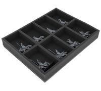 Feldherr foam tray compatible with High Elf Realms - 8 Compartments - Safely store and transport up to 8 models of the High Elf Realms - FS050A130