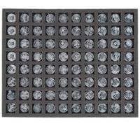 Feldherr FS035A029 Full-Size foam tray compatible with Legions Imperialis - 80 compartments