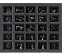 Feldherr FS050A034 foam tray compatible with Necrons - 25 compartments