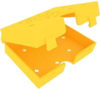 Feldherr Hinged and lockable card holder for Oversize playing cards 80 x 120 mm - Compatible with Dixit, Mysterium, Stella - foldable and robust, Color:Yellow