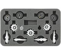 Feldherr HS030DF03 30 mm half-size foam tray compatible with Dropfleet Commander - UCM Frigates or Shaltari Voidgates + FREE capsule compatible with pegs