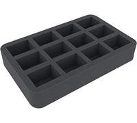 Feldherr HS045I012BO 45 mm Half-Size foam tray with 12 compartments