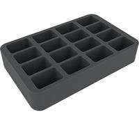 Feldherr HS050BF05BO 50 mm Half-Size foam tray with 16 compartments