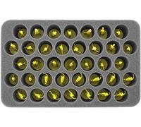 Feldherr HS050ZC15 50 mm Half-Size Foam Tray 37 Zombicide miniatures