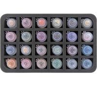 Feldherr HS070WH48BO foam tray compatible with Citadel paint pots (24 ml) - 24 compartments