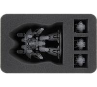 Feldherr HSMEFQ110BO foam tray compatible with Adeptus Titanicus: 1 Warlord Titan + 3 Questoris Knights