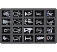 Feldherr IG045A001 foam tray compatible with Really Useful Boxes - 20 miniatures