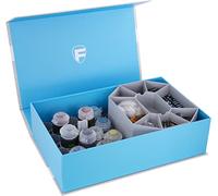 Feldherr Magnetic Box blue compatible with 18 Citadel paint pots (18 ml / 24 ml) + game material