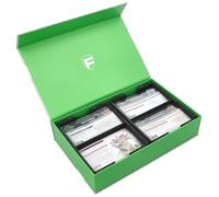 Feldherr Magnetic Box green compatible with Warhammer Age of Sigmar - 2 card holders for up to 600 Warscroll Cards in 70 x 121 mm format - compact storage, safe transport, Color:Black
