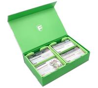 Feldherr Magnetic Box green compatible with Warhammer Age of Sigmar - 2 card holders for up to 600 Warscroll Cards in 70 x 121 mm format - compact storage, safe transport, Color:Green