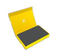 Feldherr Magnetic Box yellow with 25 mm pick and pluck foam compatible with custom projects