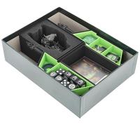 Feldherr Organizer compatible with HeroQuest (2021): The Crypt of Perpetual Darkness - Insert for board game box - Card holder for sleeves - Foam protection for dragon figure
