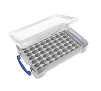 Feldherr paint rack compatible with 4L Really Useful Box - 56 Paint Bottles, Color:Grey, Really Useful Boxes:Box 4 l included