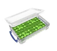 Feldherr paint rack set compatible with 4L Really Useful Boxes - 56 Citadel Paint Pots (18ml / 24ml), Color:Green, Really Useful Boxes:Box 4 l included