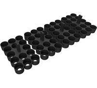 Feldherr paint rack set compatible with 4L Really Useful Boxes - 56 Citadel Paint Pots (18ml / 24ml), Color:Black, Really Useful Boxes:without box