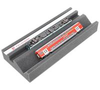 Feldherr Premium Locomotive Bench for Model Railways - Magnetic Strip, Maintenance Shaft, PU Foam, 360x150x50 mm - Ideal for Gauge TT