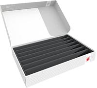 Feldherr Storage Box DSLB075 for model railway locomotives, wagons and vehicles - 7 slots for H0 Gauge - vertical