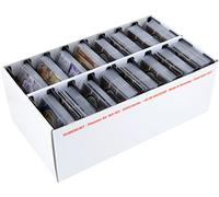 Feldherr Storage Box TCHS105 with card holders inserts for up to 3200 Cards in Mini American Board Game Size (compatible with e.g. Star Wars Legion), Color:TCHS105 Rot