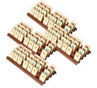 Feldherr Tile Holder for Compatible with Rummikub - 25 cm Tile Rack with 4 Rows, Durable Injection-Molded Plastic, Stackable, Easy to Grip, Multiple Colors