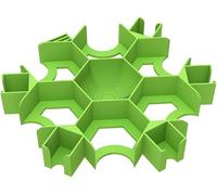Feldherr Token Tray compatible with Dorfromantik: The Board Game - Task tiles + Task markers, Color:Green