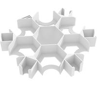 Feldherr Token Tray compatible with Dorfromantik: The Board Game - Task tiles + Task markers, Color:White