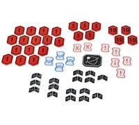 Feldherr Token Upgrade Set compatible with Star Wars: Unlimited - 52 durable 3D tokens for damage counter, modifier and more - for better gameplay and aesthetics